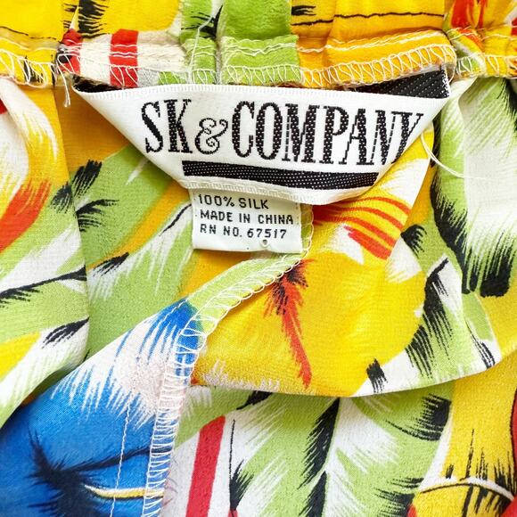 Vintage SK & Company 100% Silk Skirt Size M/L - Picture 4 of 4